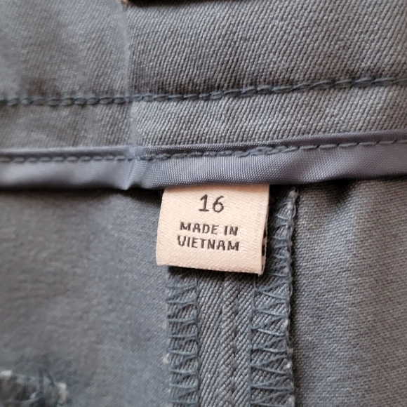 A New Day Mid Rise Slim Straight Side Split Trousers Blue Size 16 - Picture 5 of 11